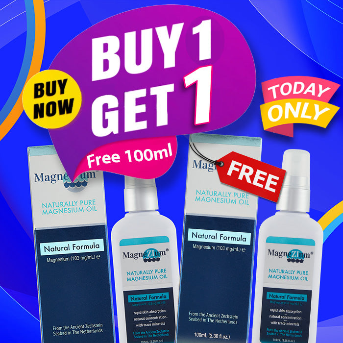 Pure MagneZIum Oil Spray Buy 100mL Take 100mL Free!