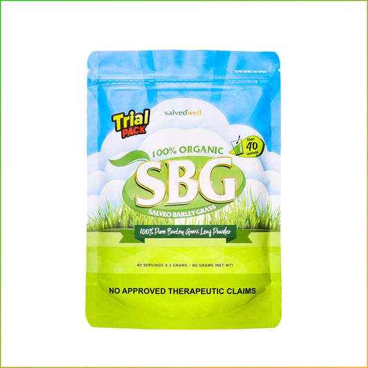 SBG Salveo Barley Grass Powder in Trial Pack 80grams