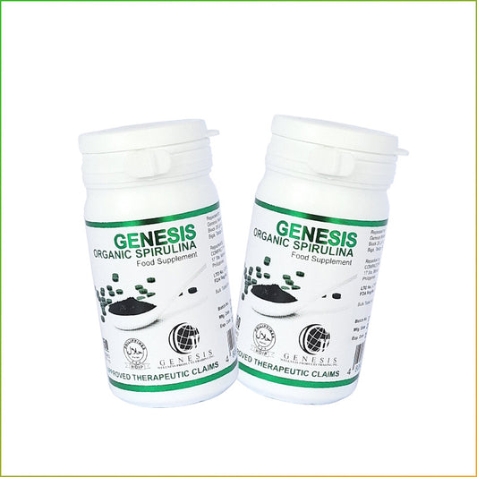 Genesis Organic Spirulina Twin Pack 2 Bottles