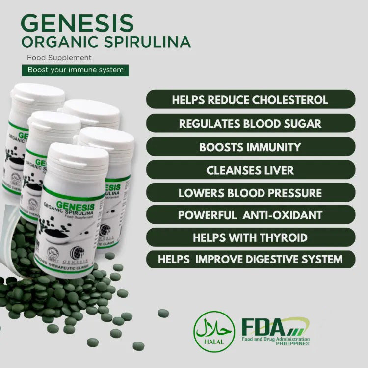 Genesis Organic Spirulina 150 Tablets