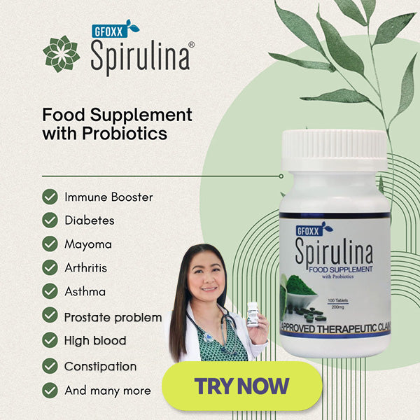 GFoxx Spirulina with Probiotics Twin Pack 2 Bottles