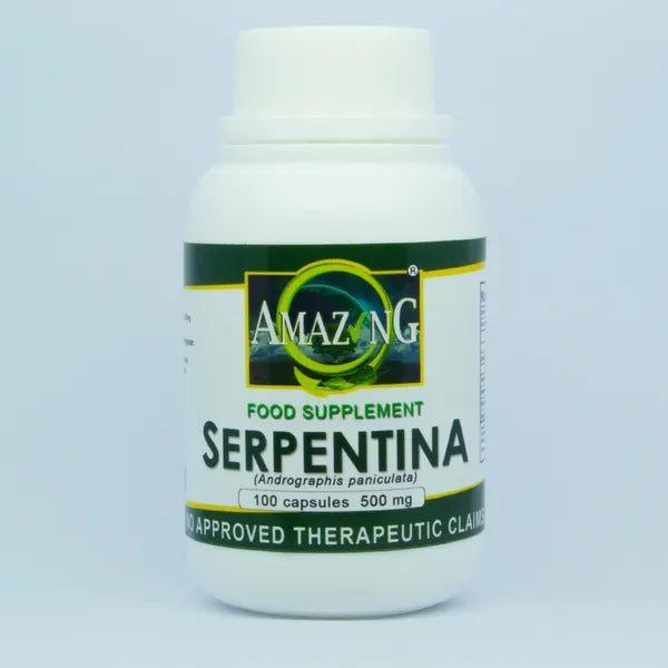 Amazing Serpentina Food Supplement 500mg 100 Capsules