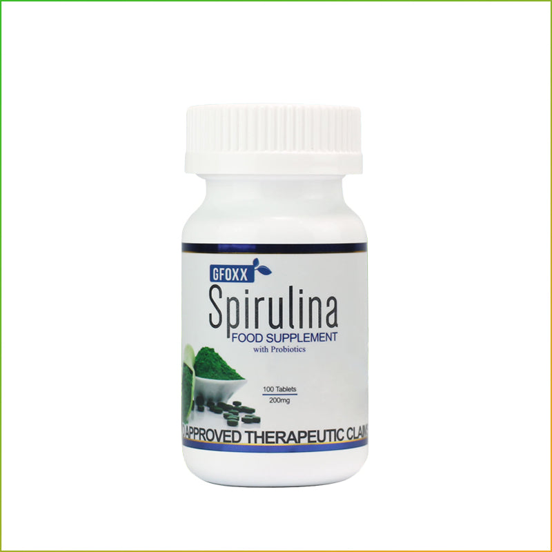 GFoxx Spirulina with Probiotics 100 Tablets