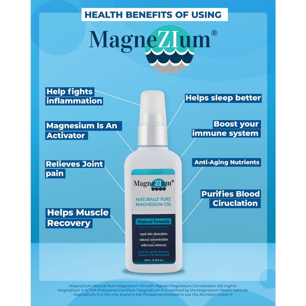 Pure MagneZIum Oil Spray Buy 100mL Take 100mL Free!